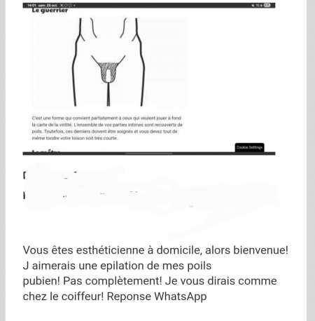 Recherche esth�ticienne