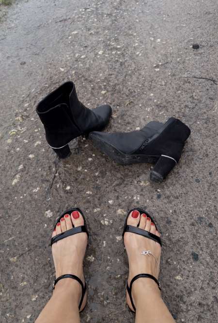 Bottine � talon odorante