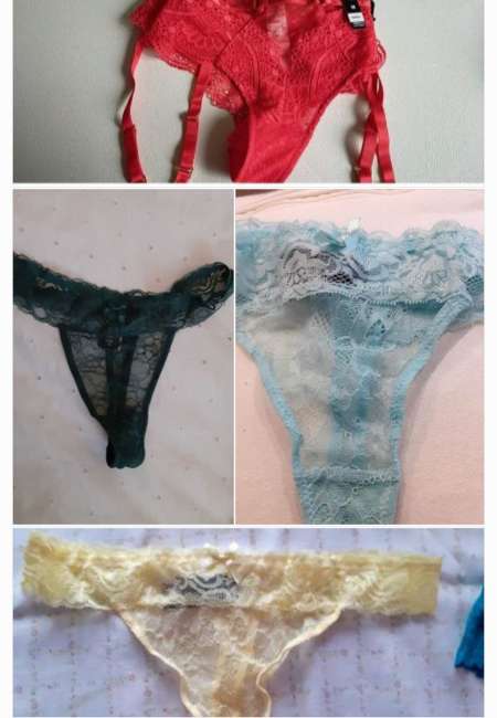 Petite culotte et dessous porté et non porté